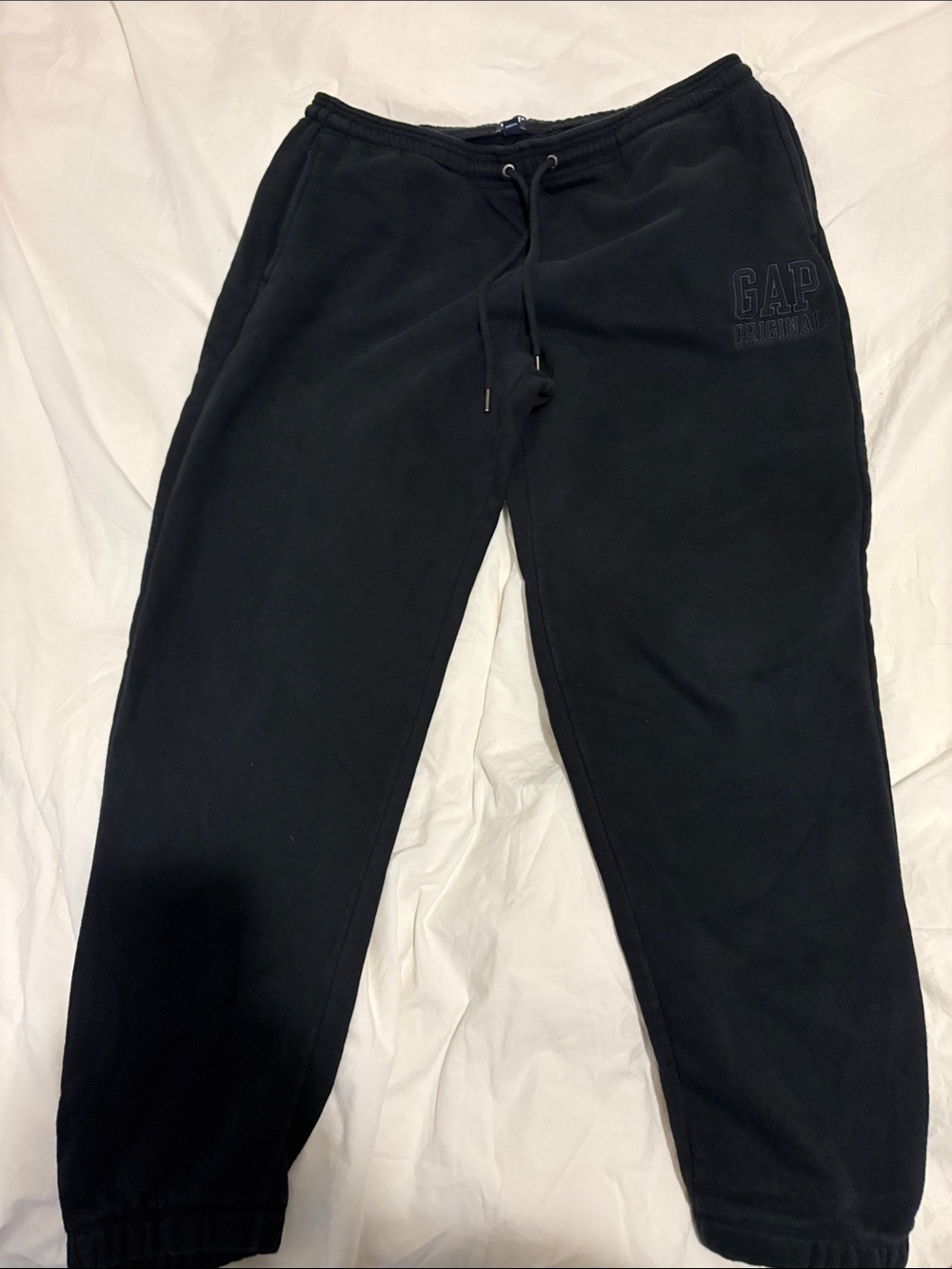GAP Men's Black Jogger Sweatpants with Drawcord